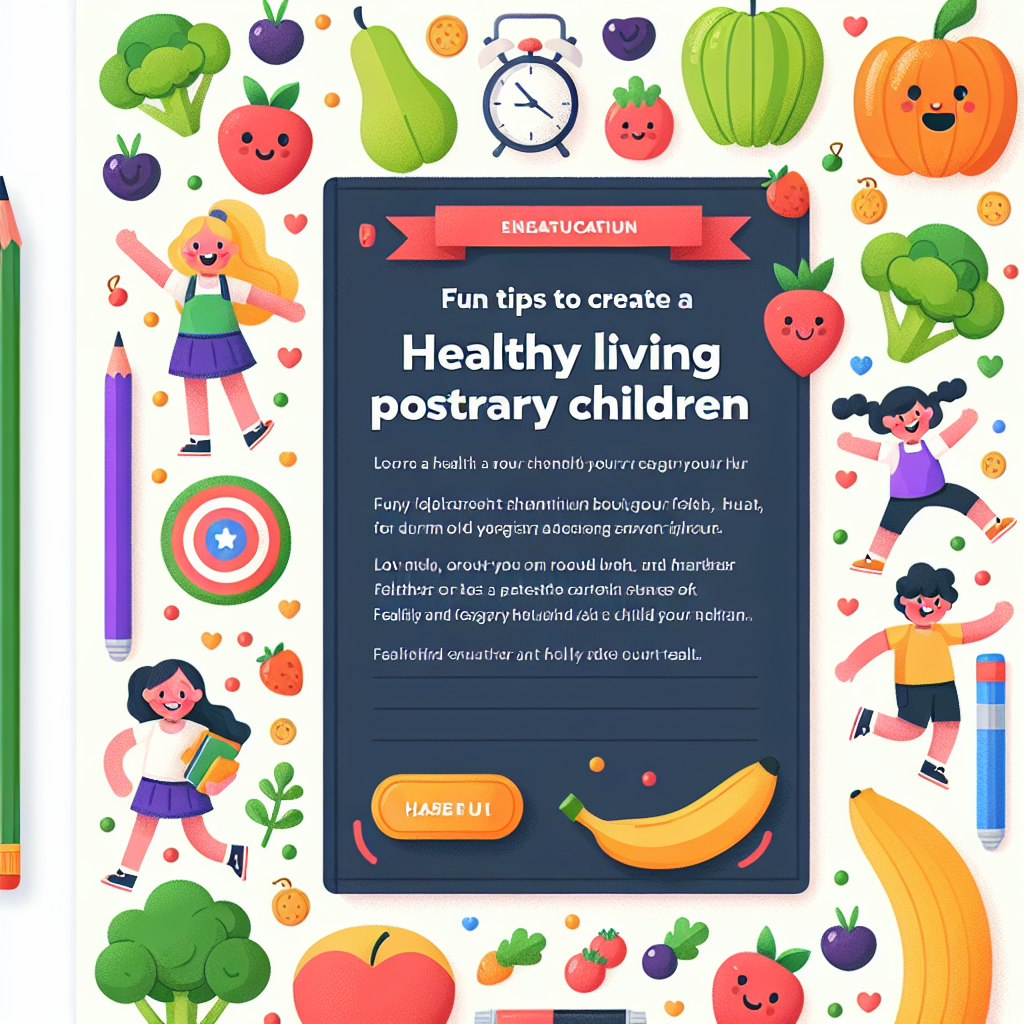Tips Seru Menciptakan Poster Hidup Sehat untuk Anak SD